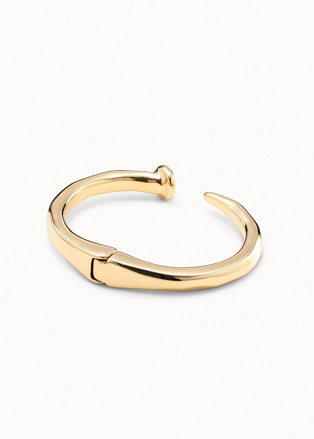 Nail Shaped Bangle Bracelet Gold – Domino Style