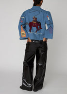 Quilted Handcrafted Circus Jacket - Domino Style