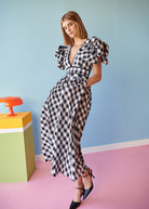 Curazao Vichy Dress - Black - Domino Style