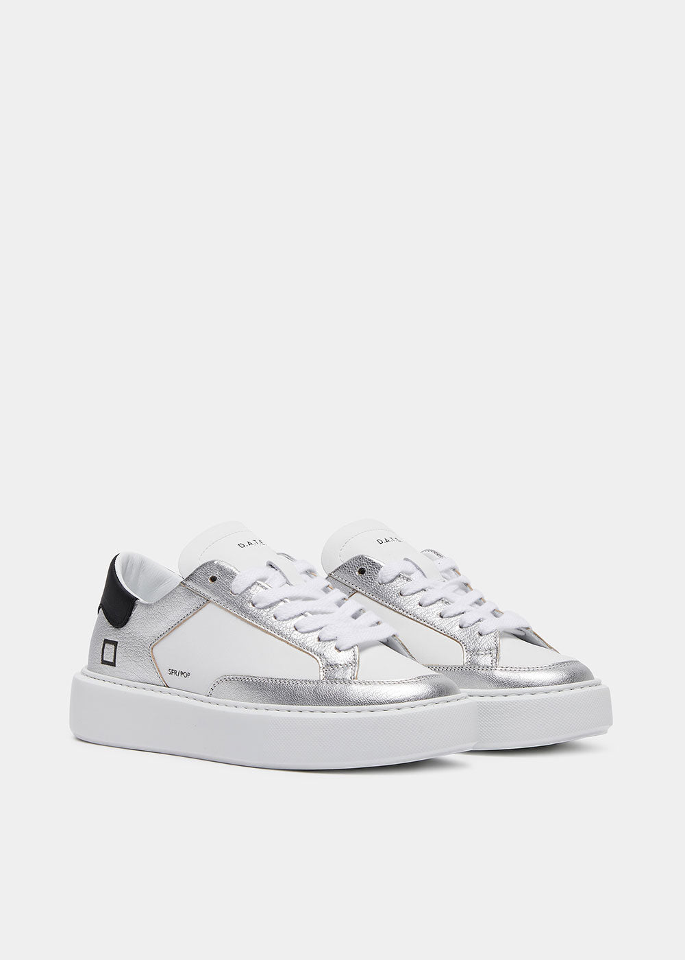 Sfera Pop Sneakers - White Silver - Domino Style