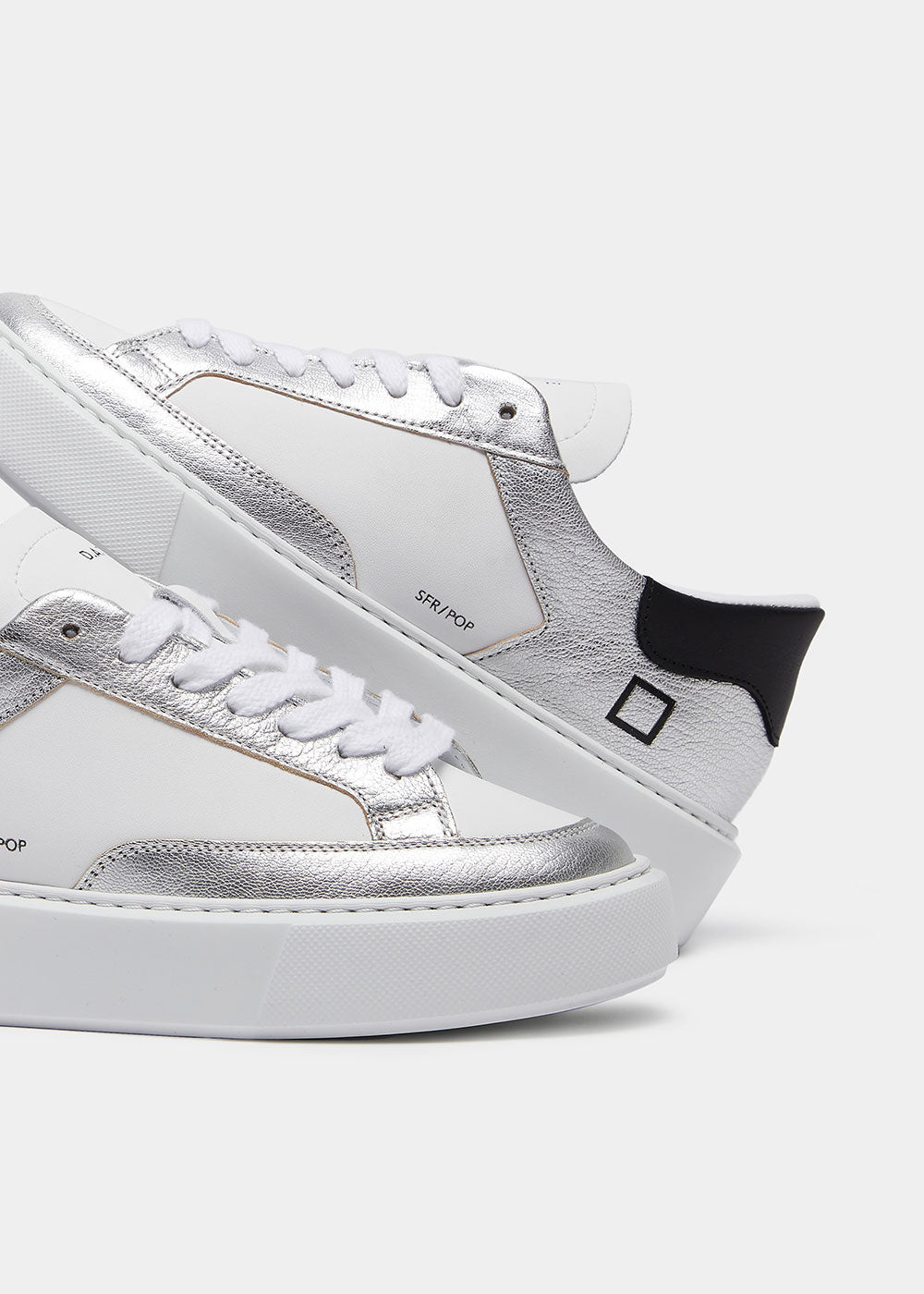 Sfera Pop Sneakers - White Silver - Domino Style
