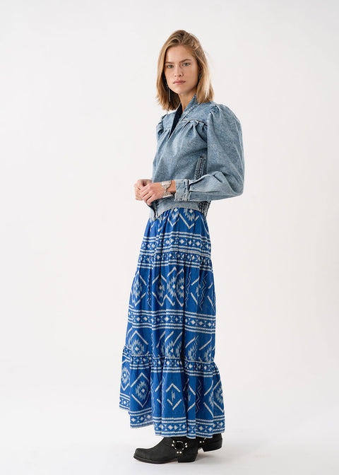 SunsetLL Maxi Skirt - Blue