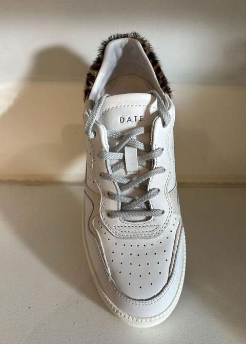 Step Calf Sneakers - White Leopard