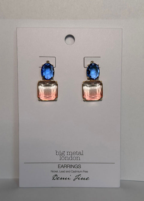 Margaret Allure Two Tone Crystal Earrings