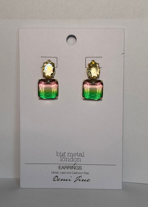 Margaret Allure Two Tone Crystal Earrings