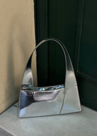 Brooke Bag - Metallic Silver - Domino Style