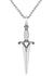 Dagger Large Pendant Necklace - Domino Style