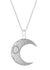 Mandala Moon Necklace - Large - Domino Style