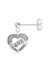 Short Drop Sailor Heart Single Earring - Domino Style