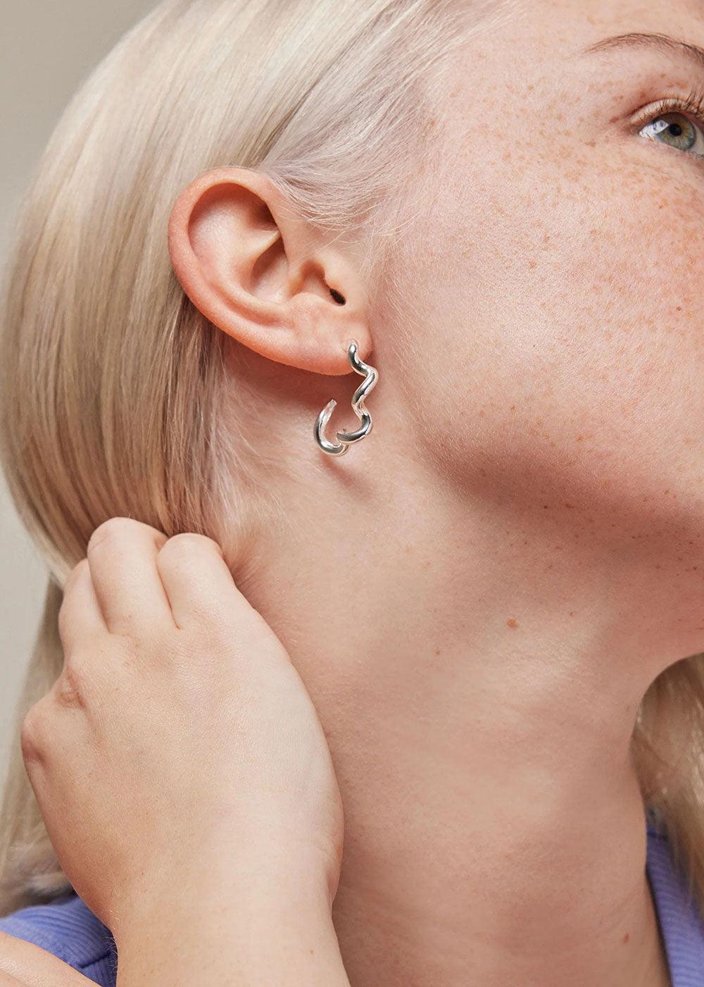 Curly Hoops - Domino Style