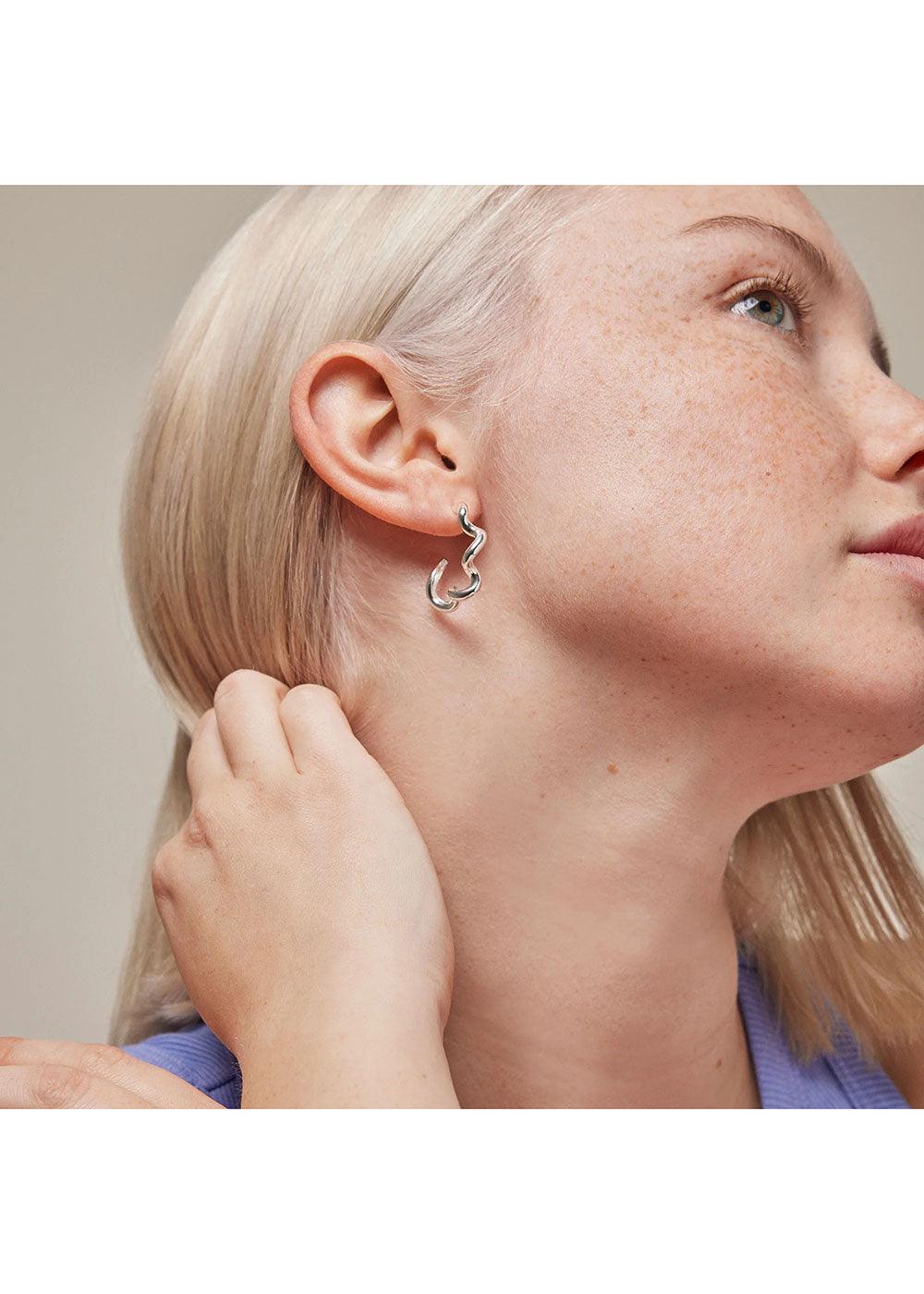 Curly Hoops - Domino Style