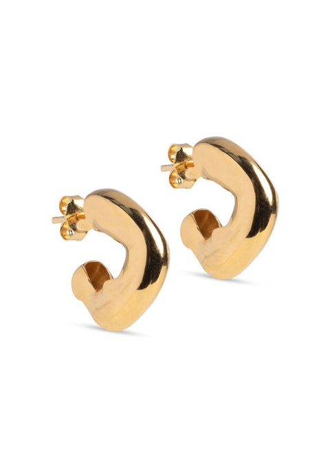 Gianna Hoops - Gold - Domino Style