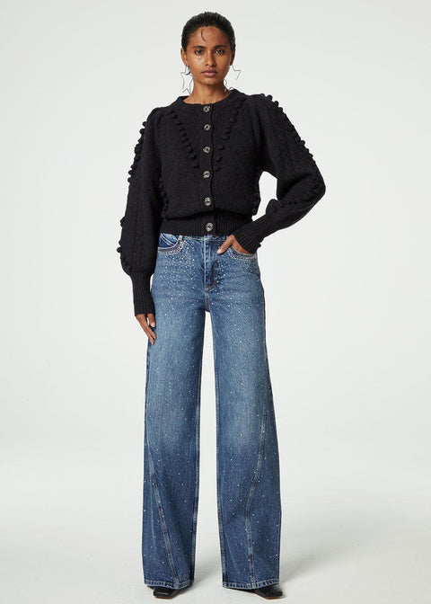 Bonnie Rhinestone Jeans - Domino Style