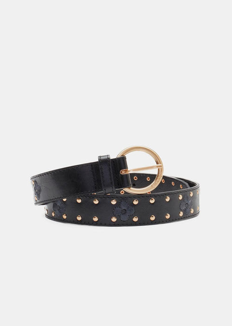 Cut It Out Star Belt - Black - Domino Style