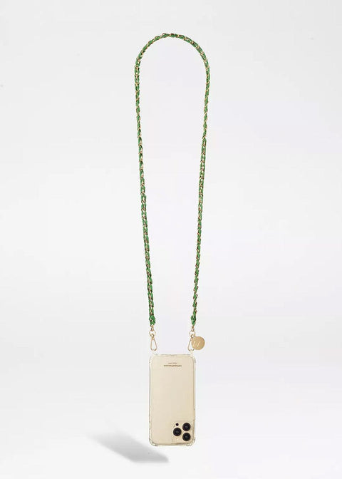 Lou Phone Chain - Green Gold - Domino Style
