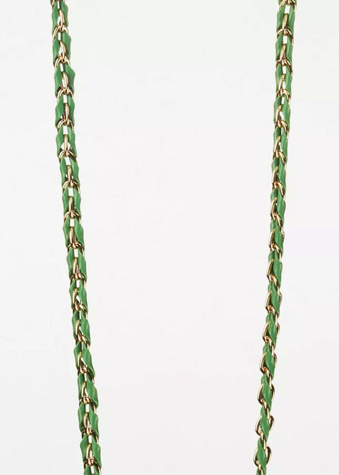 Lou Phone Chain - Green Gold - Domino Style