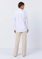 Isla Solid 7 Shirt - White - Domino Style