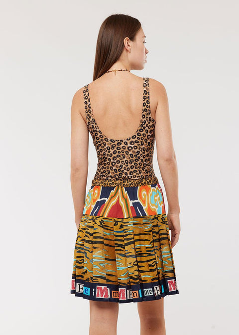 Diana Pleated Skirt - Oriental - Domino Style