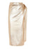 Gold Vegan Leather Jaspre Skirt - Domino Style