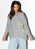 Grey and Lime Paris Love Jumper - Domino Style