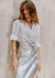 Silver Vegan Leather Jaspre Skirt - Domino Style