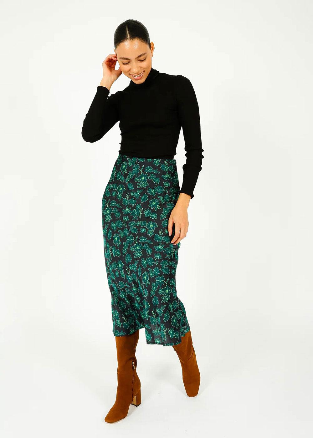 Rea Floral Skirt - Domino Style