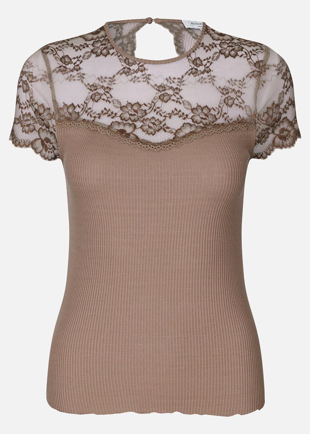 Open Back Lace T-Shirt - Koala - Domino Style