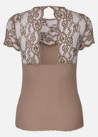 Open Back Lace T-Shirt - Koala - Domino Style