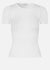 Silk Pointelle T-Shirt - New White - Domino Style