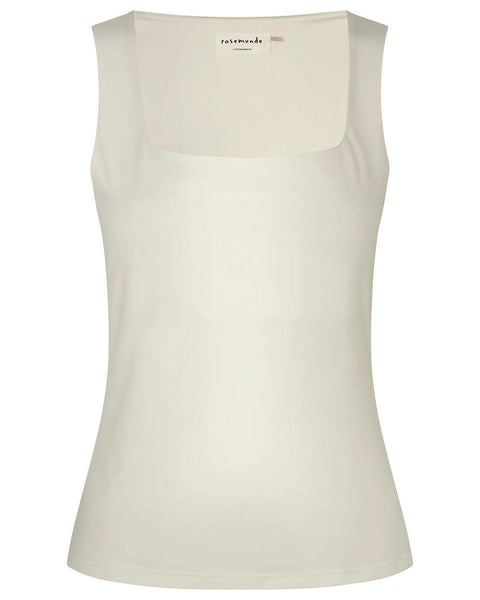Square Neck Top - Ivory - Domino Style