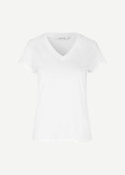 Solly V-Neck T-shirt - White - Domino Style