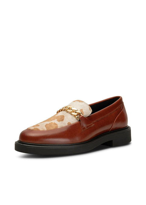Tyra Chain Loafer - Tan - Domino Style