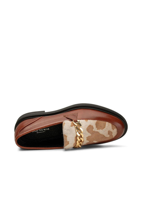 Tyra Chain Loafer - Tan - Domino Style