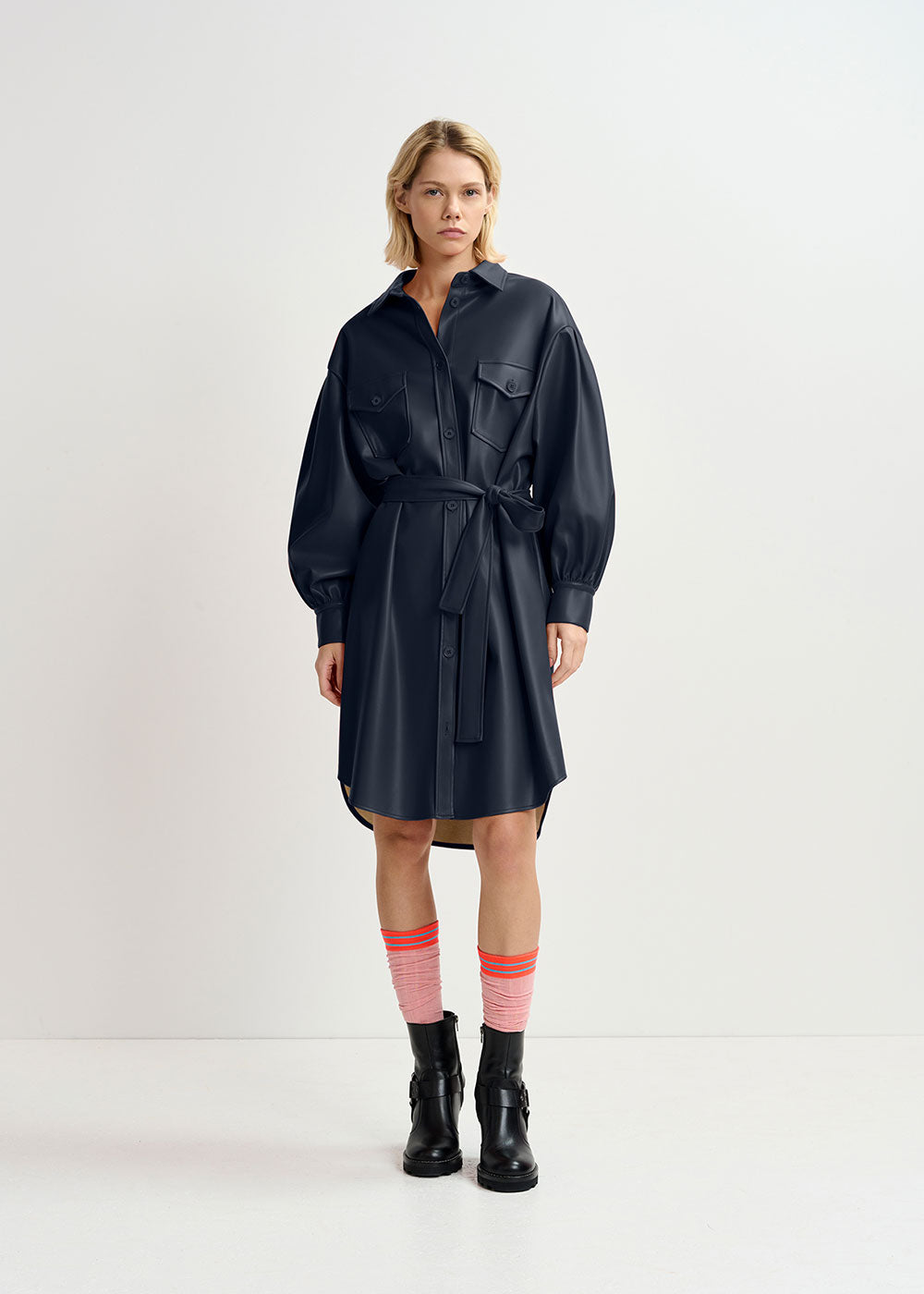 Garamelle Shirt Dress - Domino Style