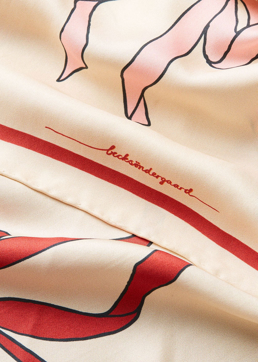 Bow Twill Sia Scarf - Multi - Domino Style