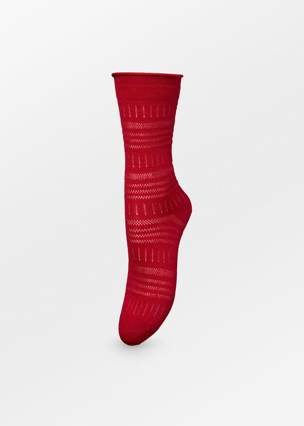Lucretia Wola Sock - Savvy Red - Domino Style