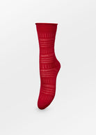 Lucretia Wola Sock - Savvy Red - Domino Style