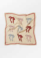 Bow Twill Sia Scarf - Multi - Domino Style