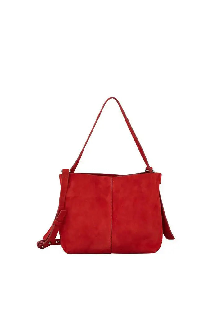 Freya Shoulder Bag - Dark Cacao Suede