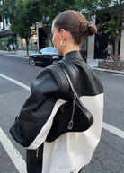 Skye Bag - Cracked Black - Domino Style