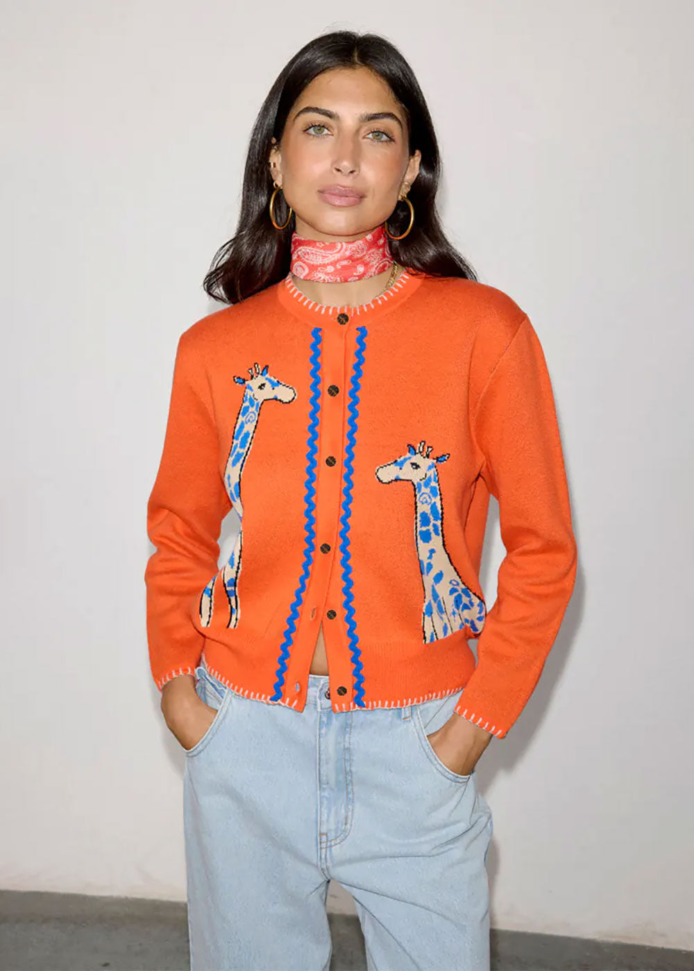 Giraffe Knit Cardigan - Domino Style