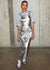 Silver Pinafore Dress