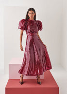 Seraph Dress - Cherry - Domino Style