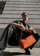 Posy Bag - Orange - Domino Style