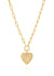 Medium Heart Necklace - Gold - Domino Style