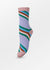 Oblique Striped Socks - Lavender - Domino Style