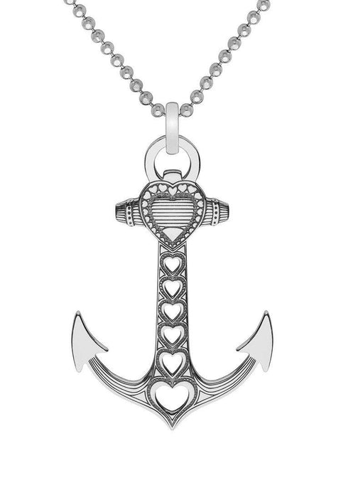Anchor Necklace - Large - Domino Style
