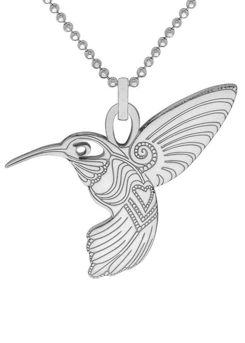 Hummingbird Necklace - Large - Domino Style