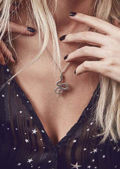 Snake Necklace - Large - Domino Style