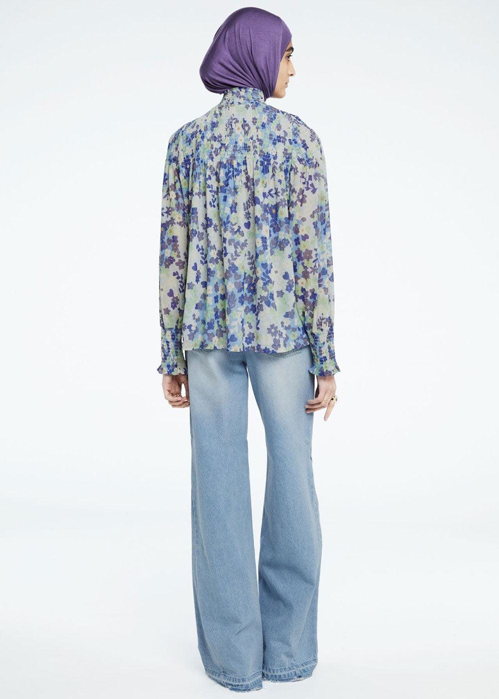 Mila Top - Popping Flowers - Domino Style